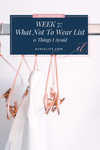 Have A What Not To Wear List