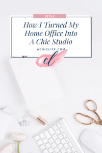 How I Turned My Home Office Into A Chic Studio