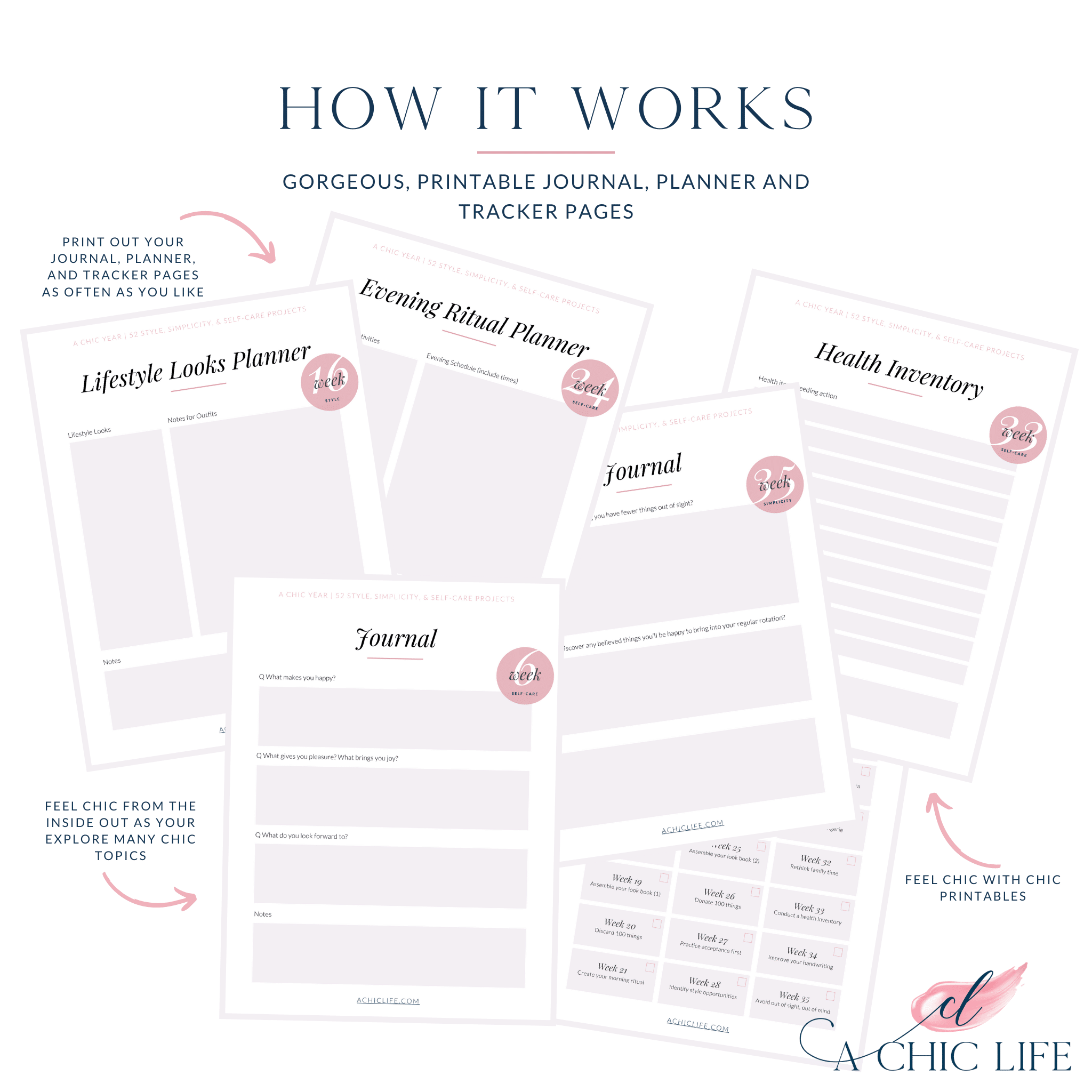 A Chic Year: 52 Style, Simplicity, & Self-Care Projects For Creating A Chic Life