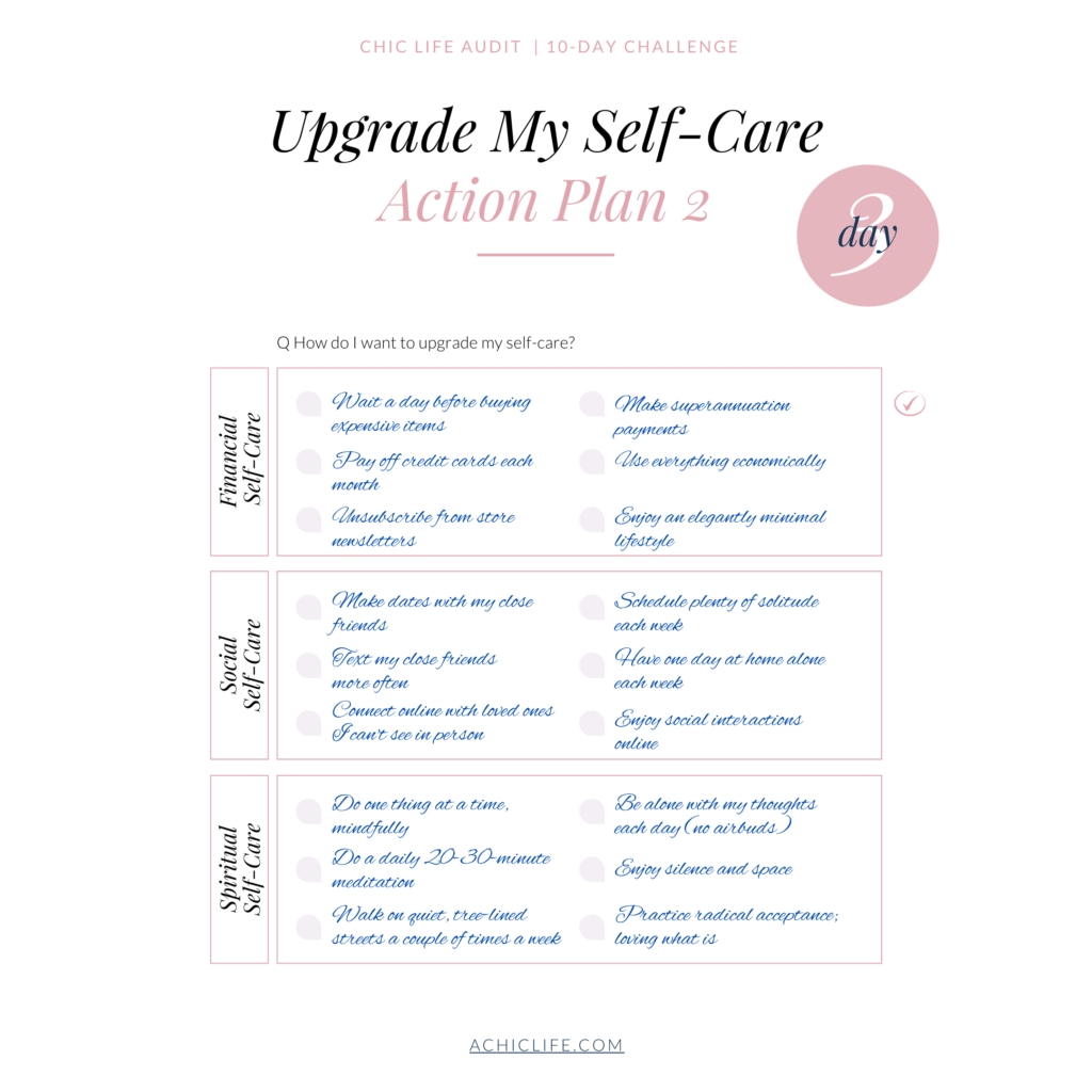 Upgrade My Self-Care