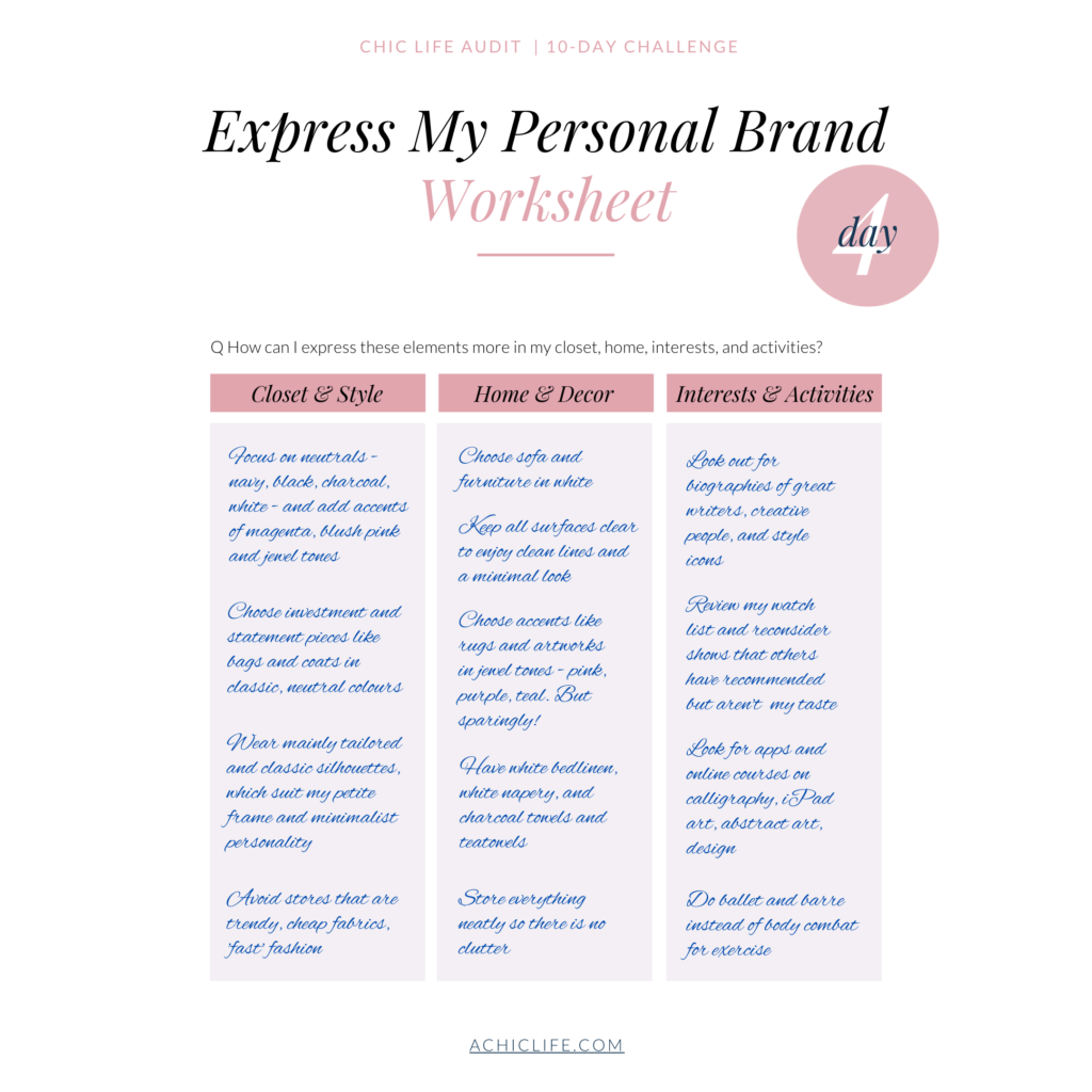 Express My Personal Brand